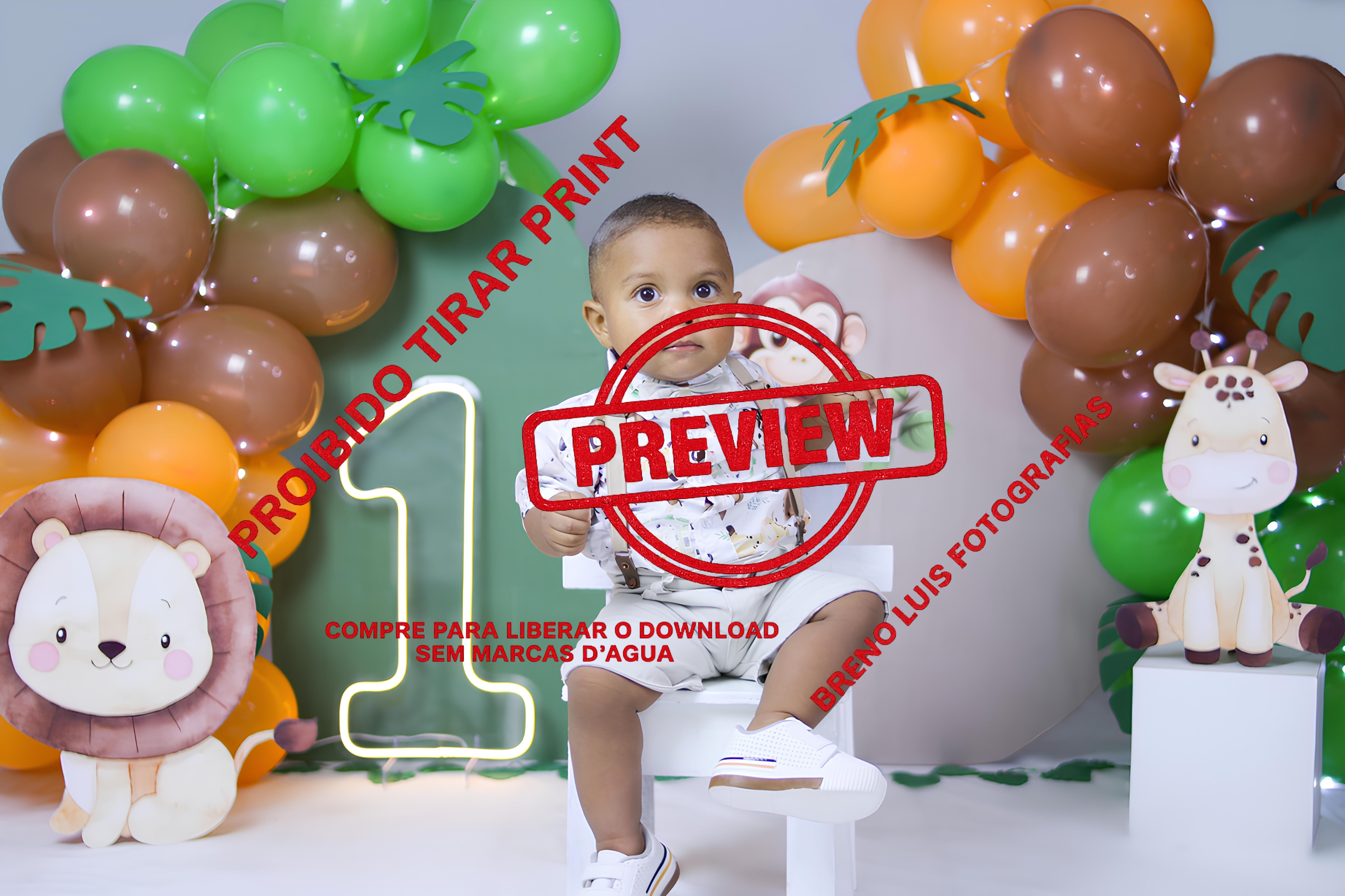 Destaque: Fotos Ensaio Tema Safari 1 Aninho